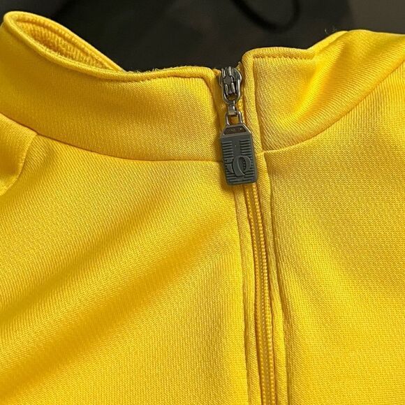 Pearl Izumi Long Sleeve Yellow Black Full Zip Cycling Bike Warm Jersey M - Picture 9 of 11